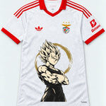 Benfica White Majin Vegeta Dragon Ball Jersey — Front