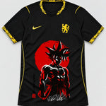 Chelsea Black Goku Rising Sun Dragon Ball Jersey — Front