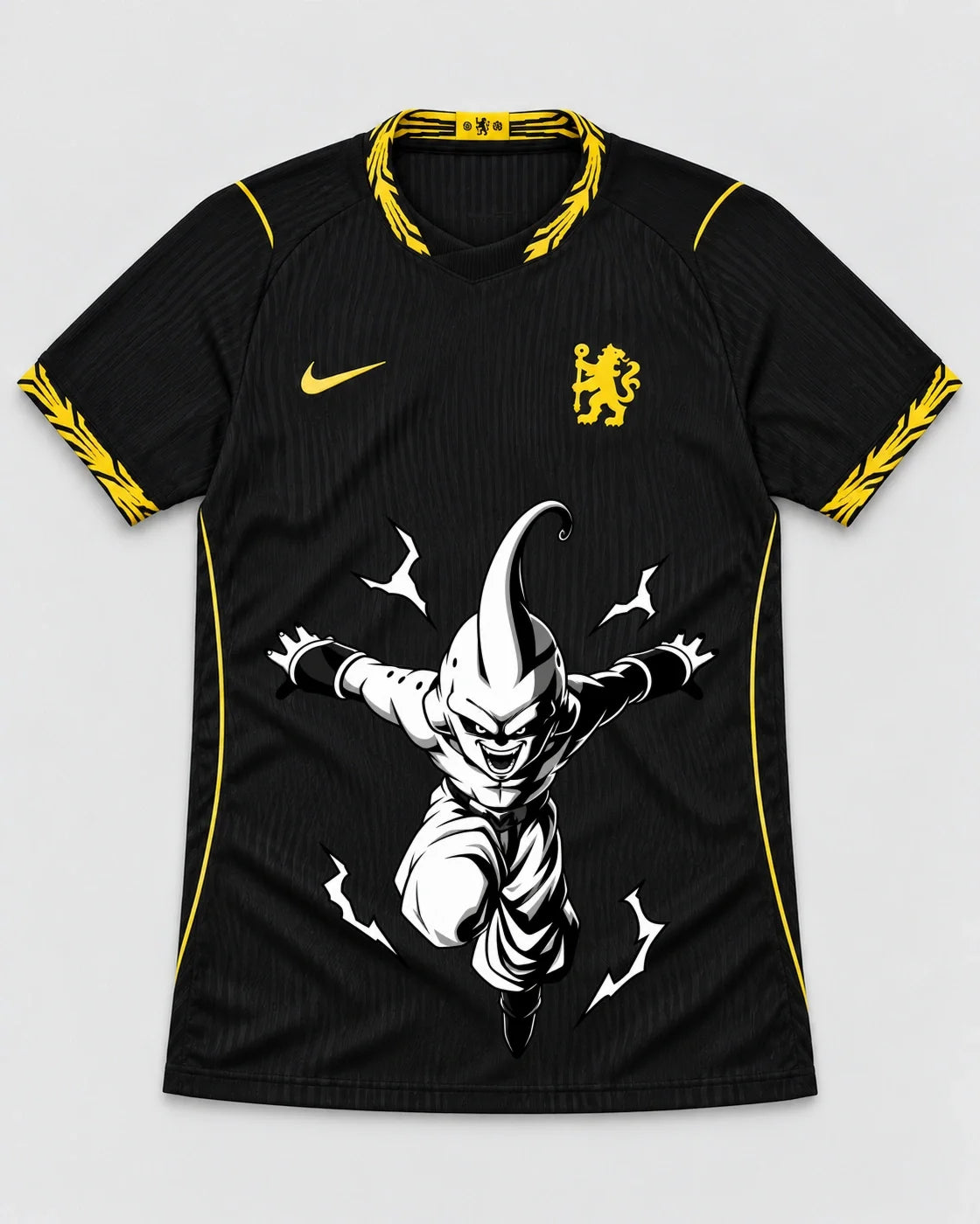 Chelsea Black Kid Buu Dragon Ball Jersey — Front