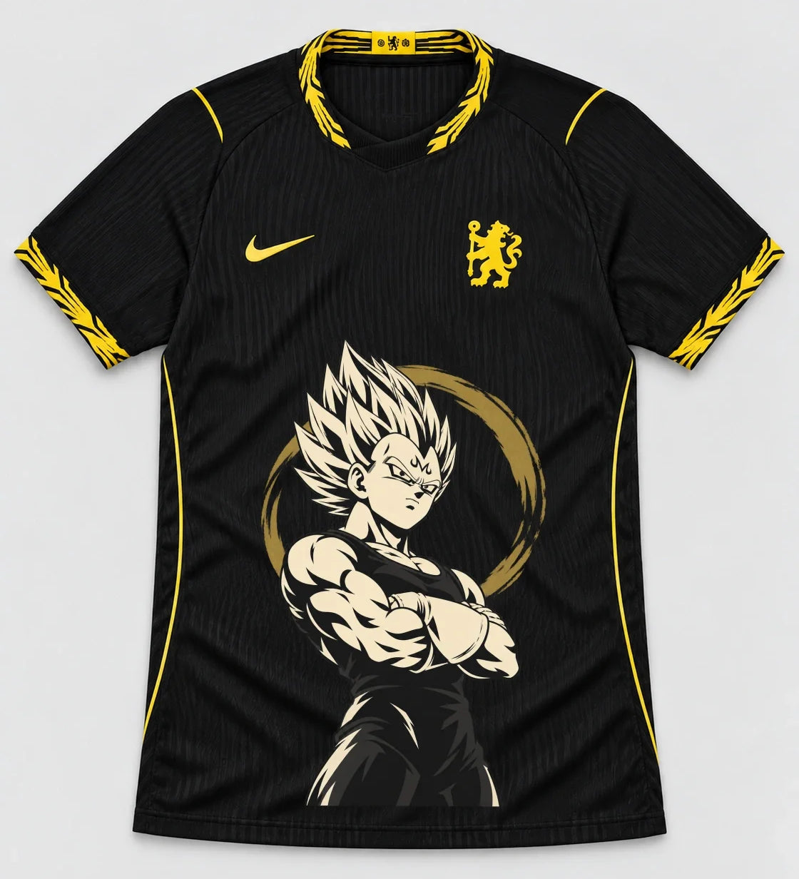 Chelsea Black Majin Vegeta Dragon Ball Jersey — Front