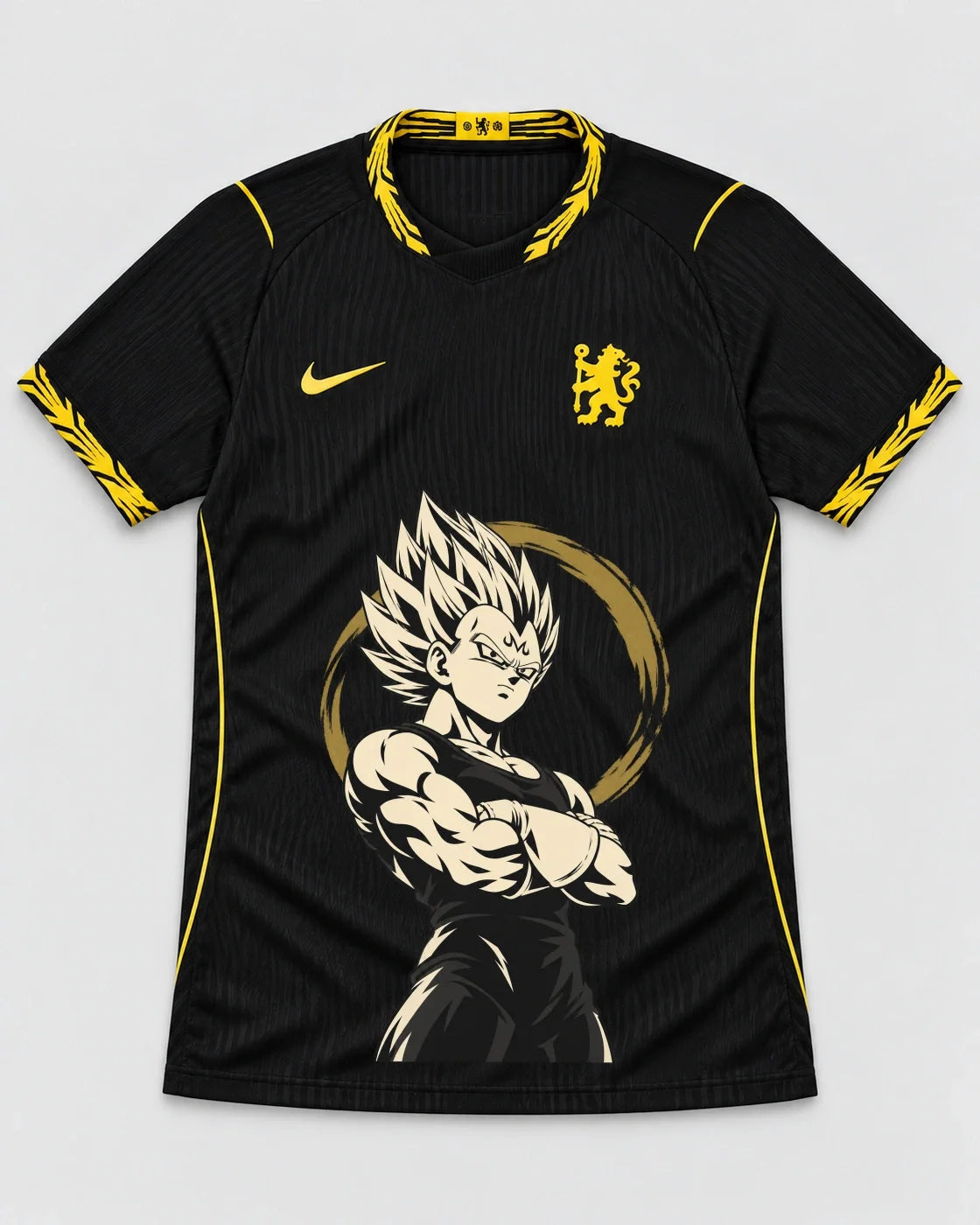 Chelsea Black Majin Vegeta Dragon Ball Jersey — Front