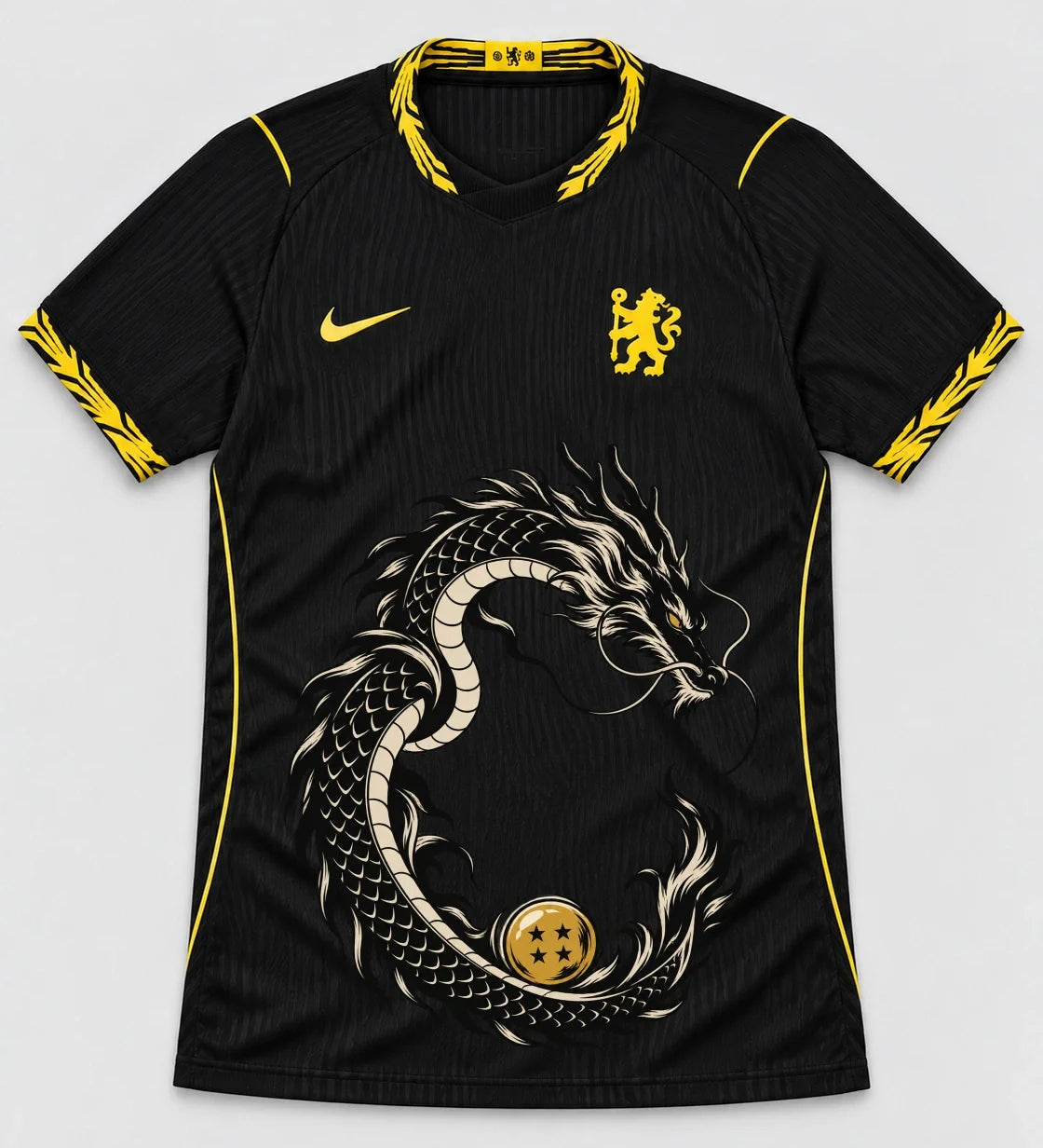 Chelsea Black Shenron Emblem Dragon Ball Jersey — Front