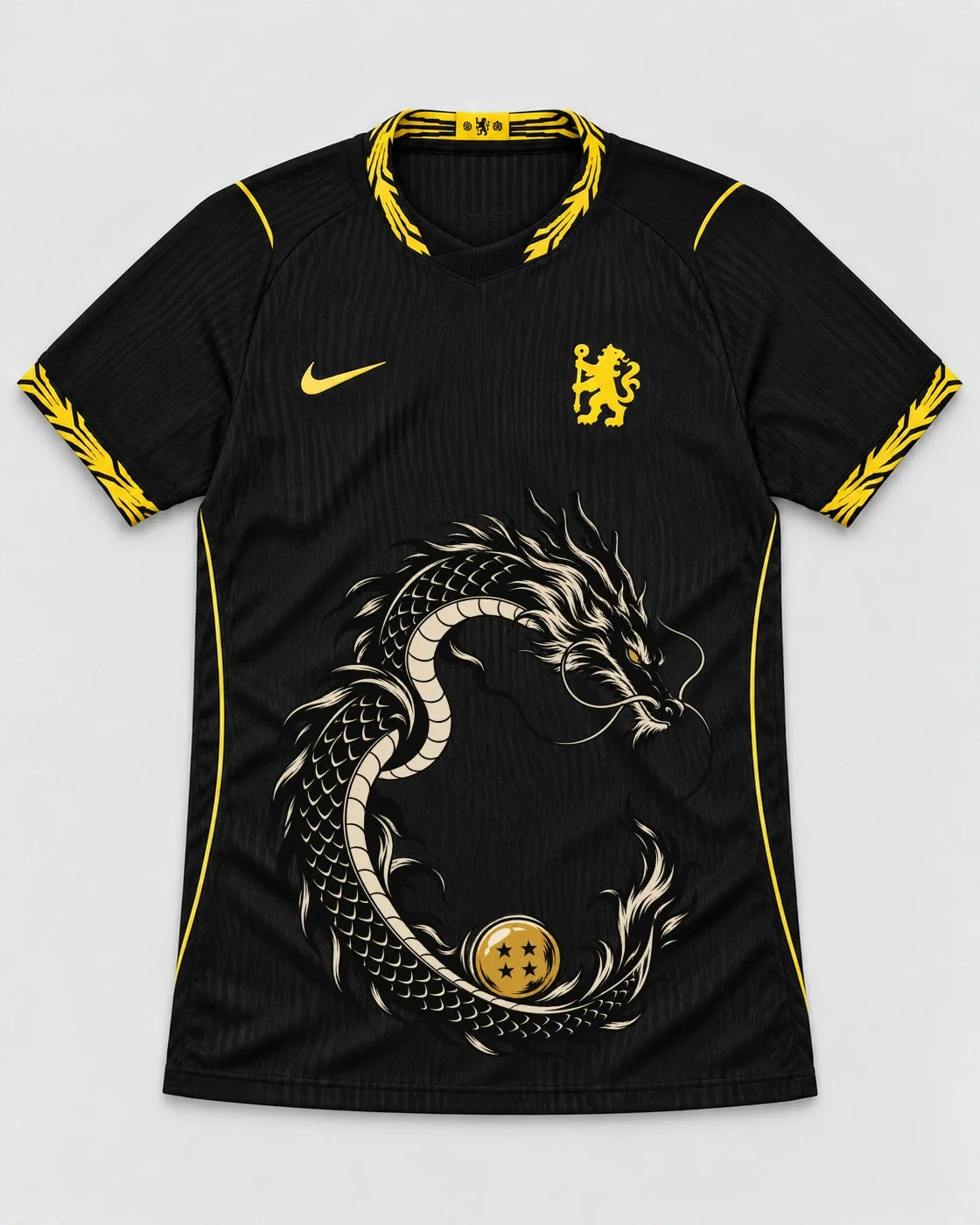 Chelsea Black Shenron Emblem Dragon Ball Jersey — Front