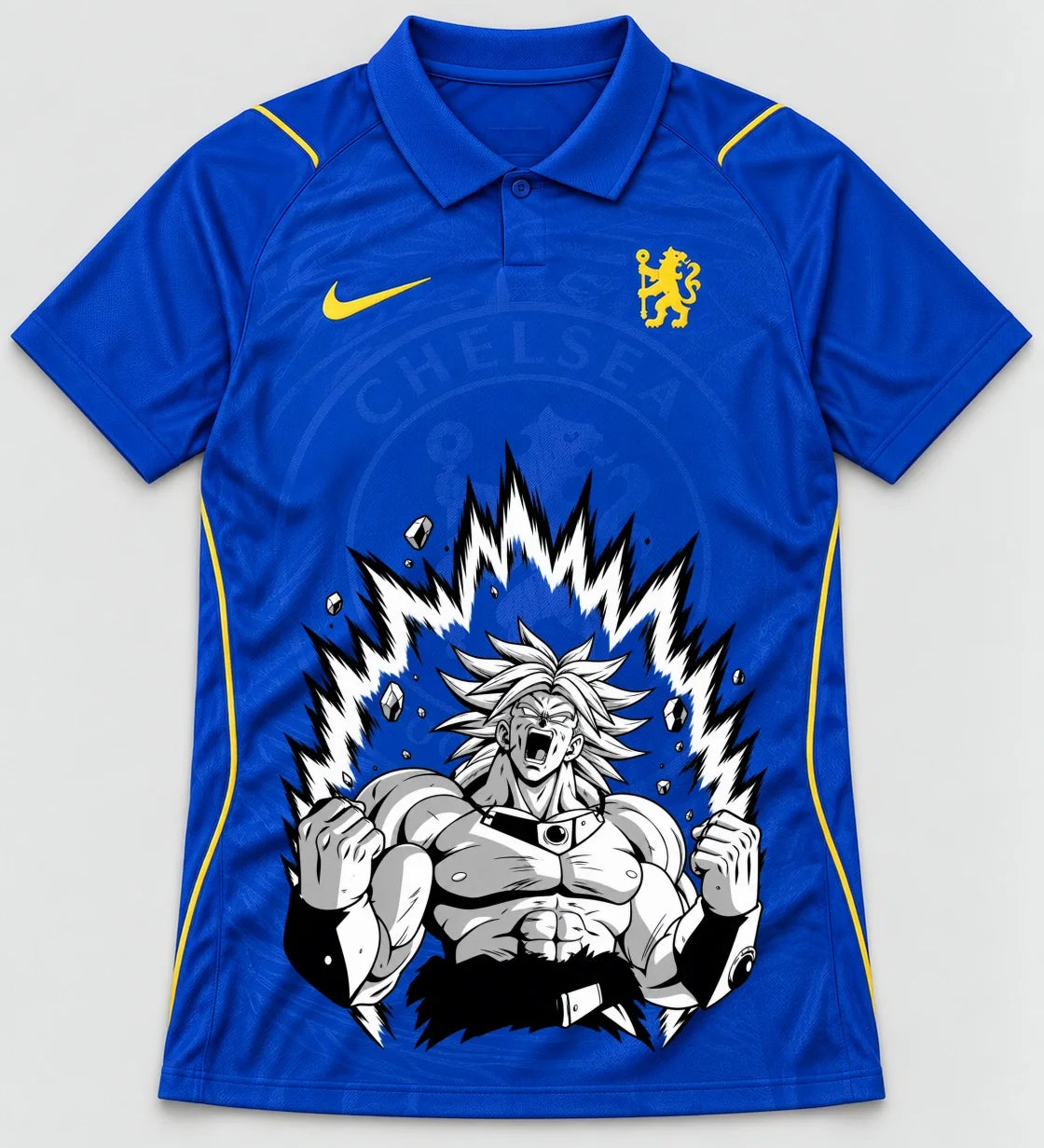 Chelsea Blue Broly Dragon Ball Jersey — Front