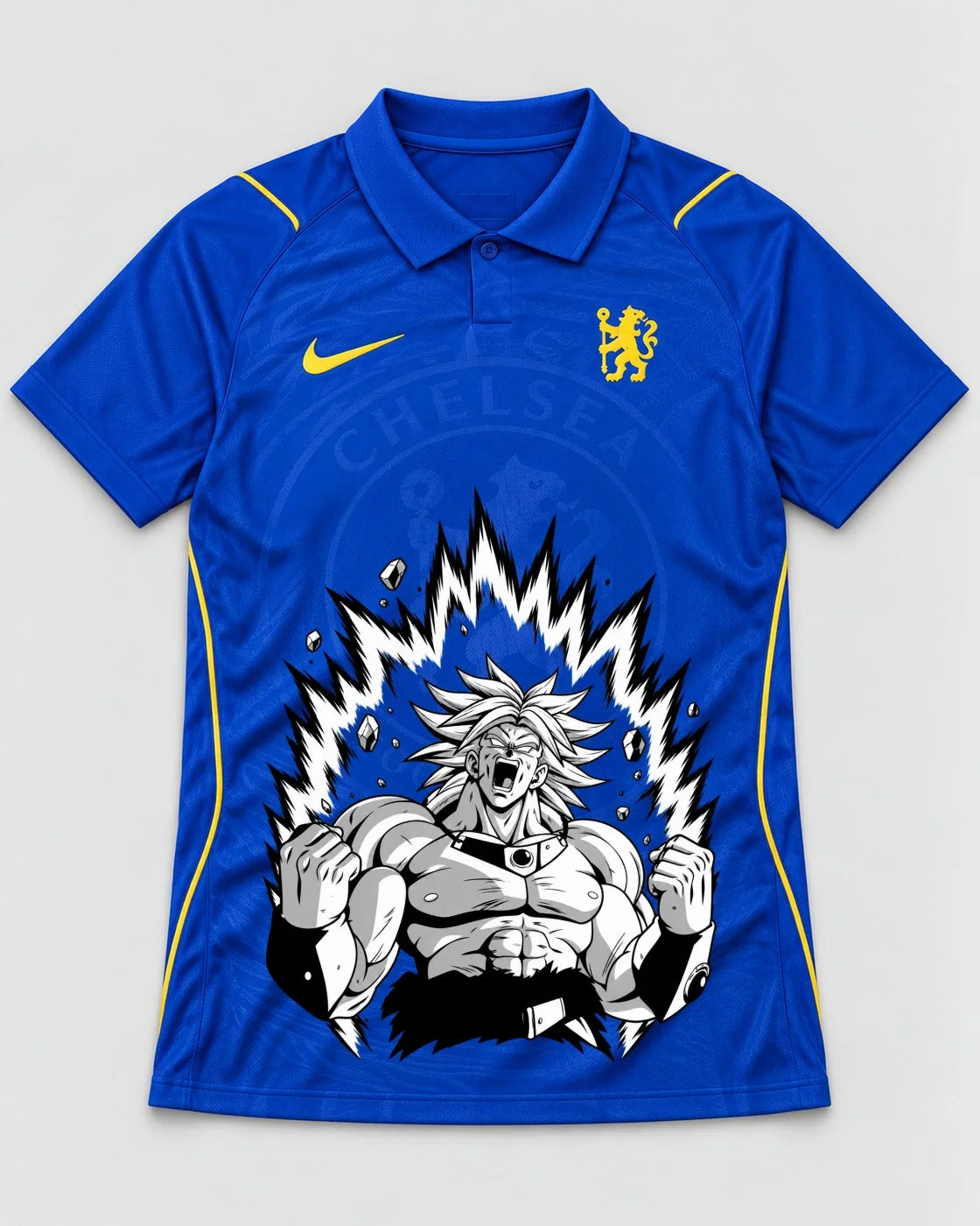 Chelsea Blue Broly Dragon Ball Jersey — Front