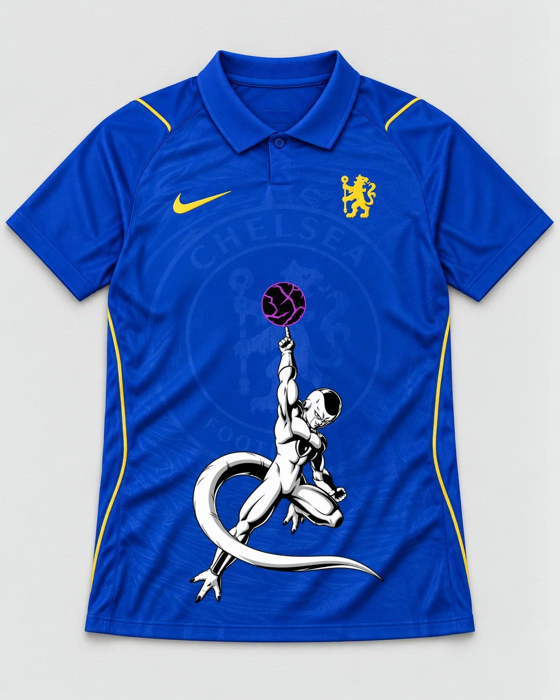 Chelsea Blue Frieza Death Ball Dragon Ball Jersey — Front