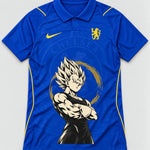 Chelsea Blue Majin Vegeta Dragon Ball Jersey — Front