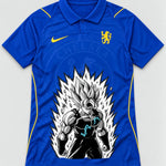 Chelsea Blue Super Saiyan Aura Dragon Ball Jersey — Front