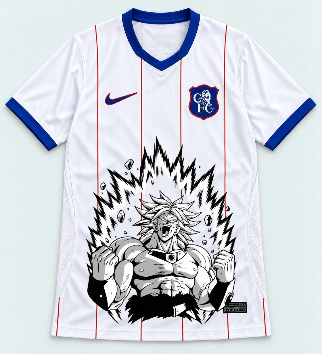 Chelsea White Broly Dragon Ball Jersey — Front