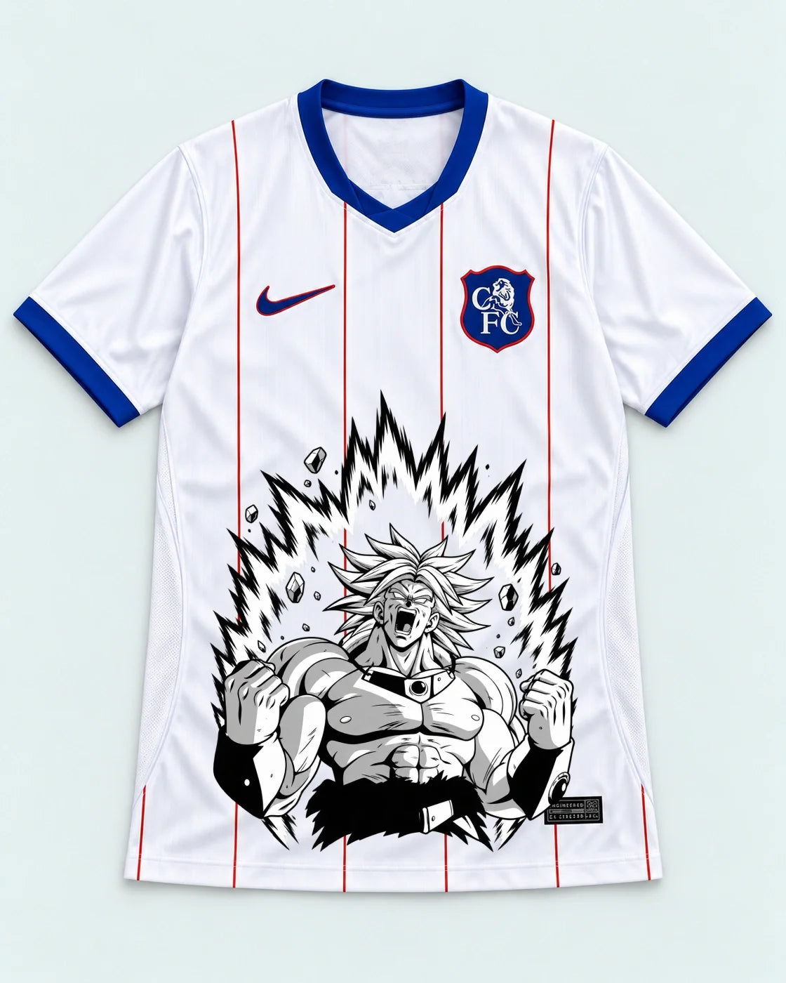 Chelsea White Broly Dragon Ball Jersey — Front