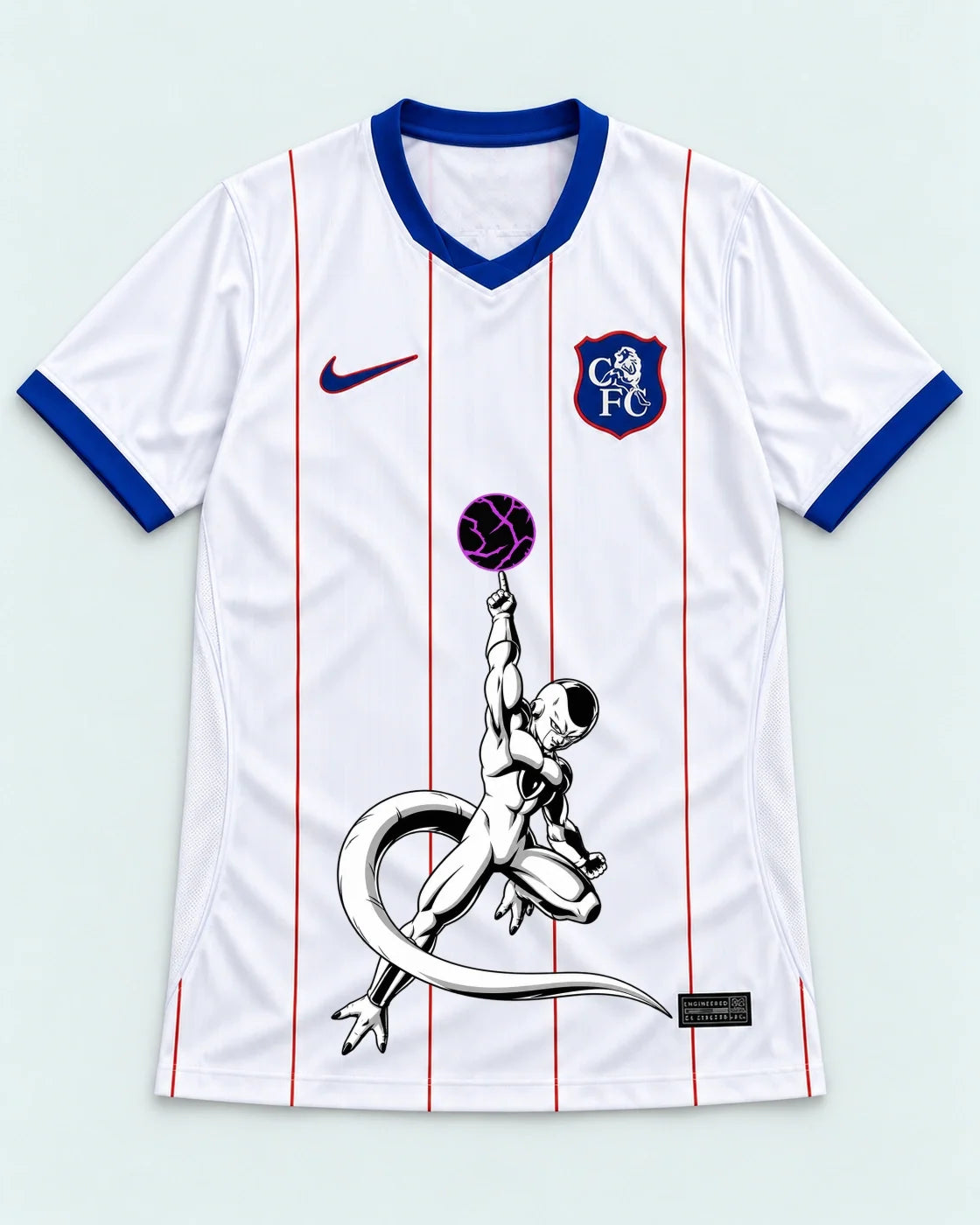 Chelsea White Frieza Death Ball Dragon Ball Jersey — Front