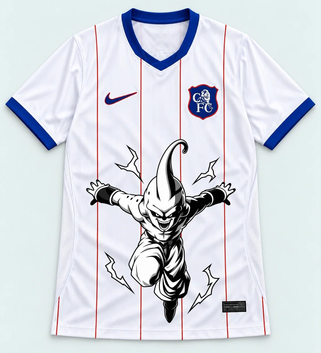 Chelsea White Kid Buu Dragon Ball Jersey — Front