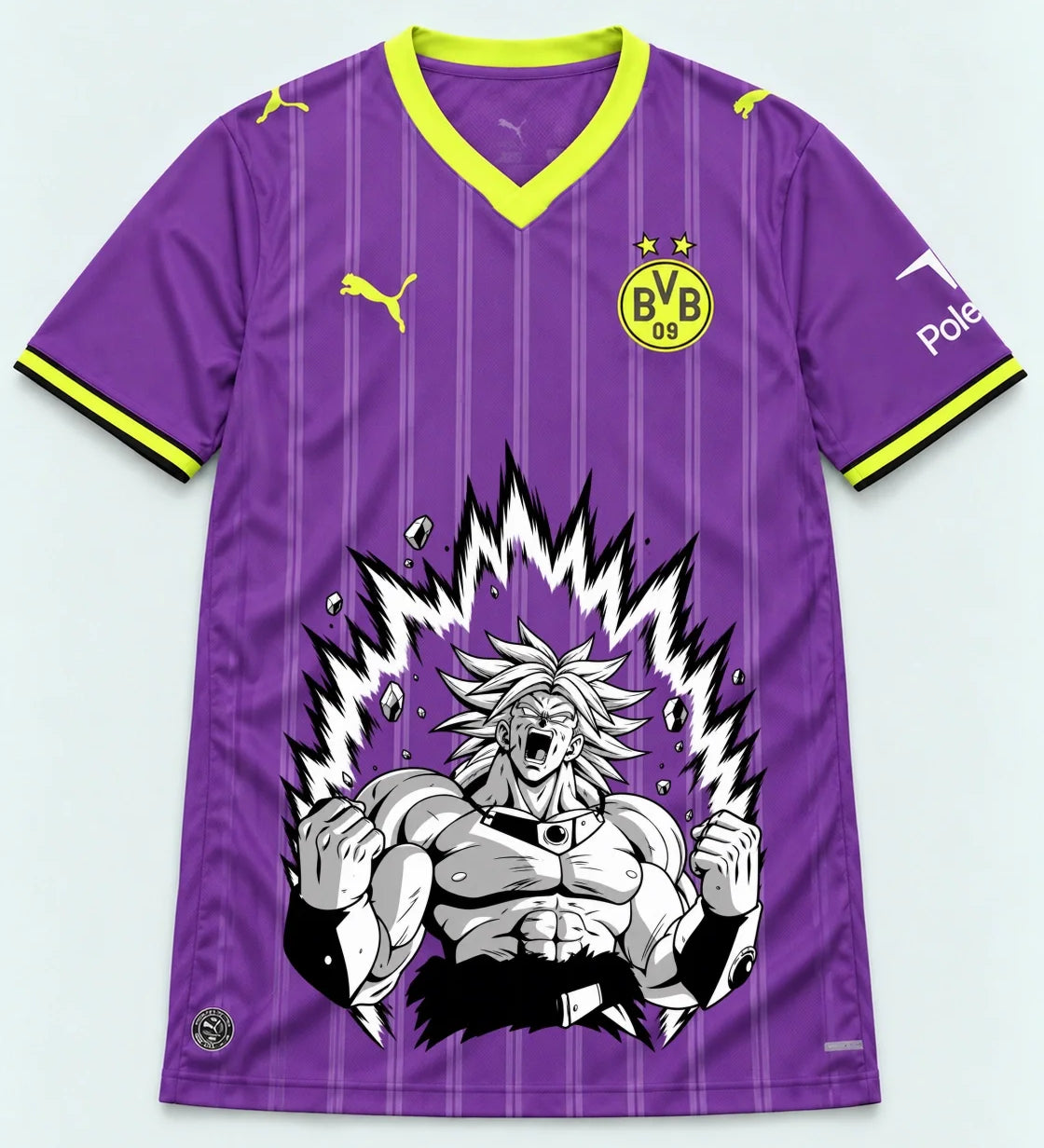 Borussia Dortmund Purple Broly Dragon Ball Jersey — Front
