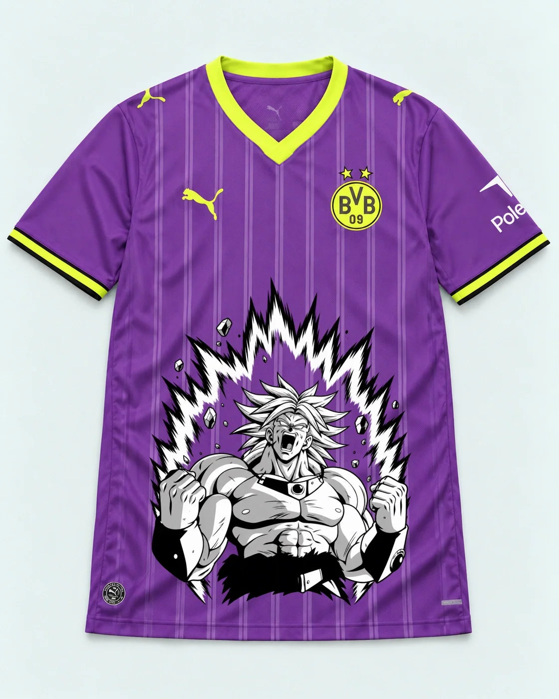 Borussia Dortmund Purple Broly Dragon Ball Jersey — Front