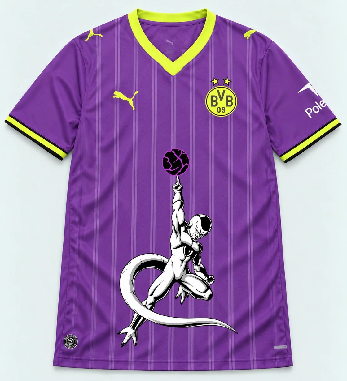 Borussia Dortmund Purple Frieza Death Ball Dragon Ball Jersey — Front