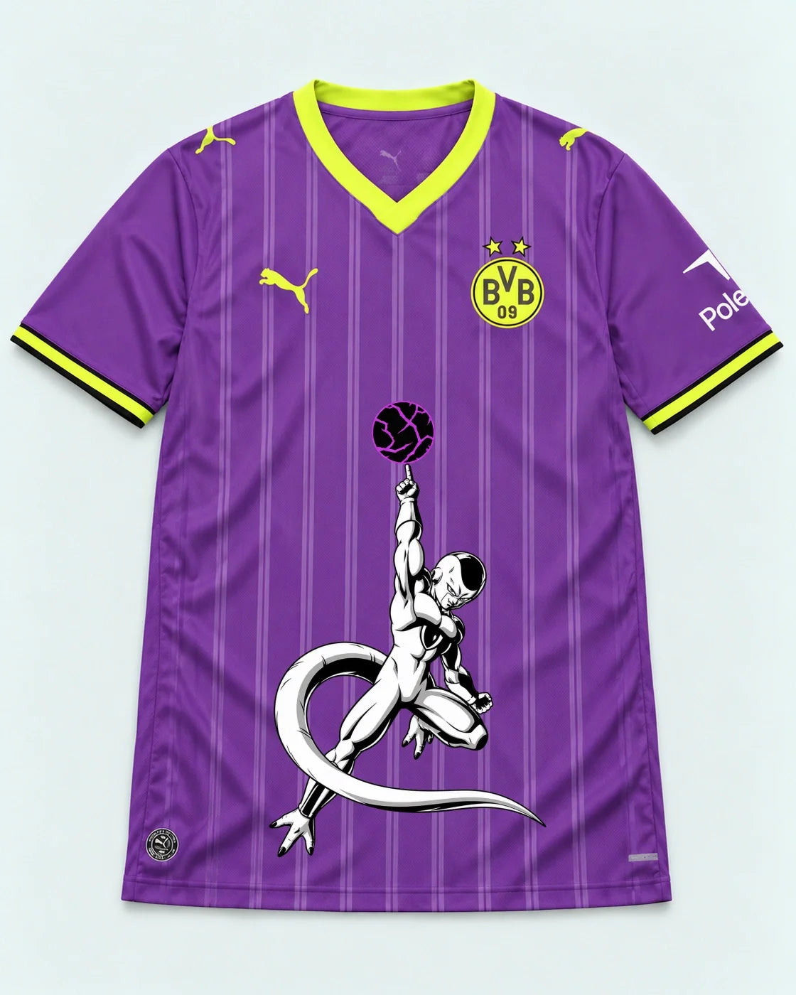 Borussia Dortmund Purple Frieza Death Ball Dragon Ball Jersey — Front