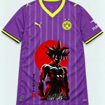 Borussia Dortmund Purple Goku Rising Sun Dragon Ball Jersey — Front
