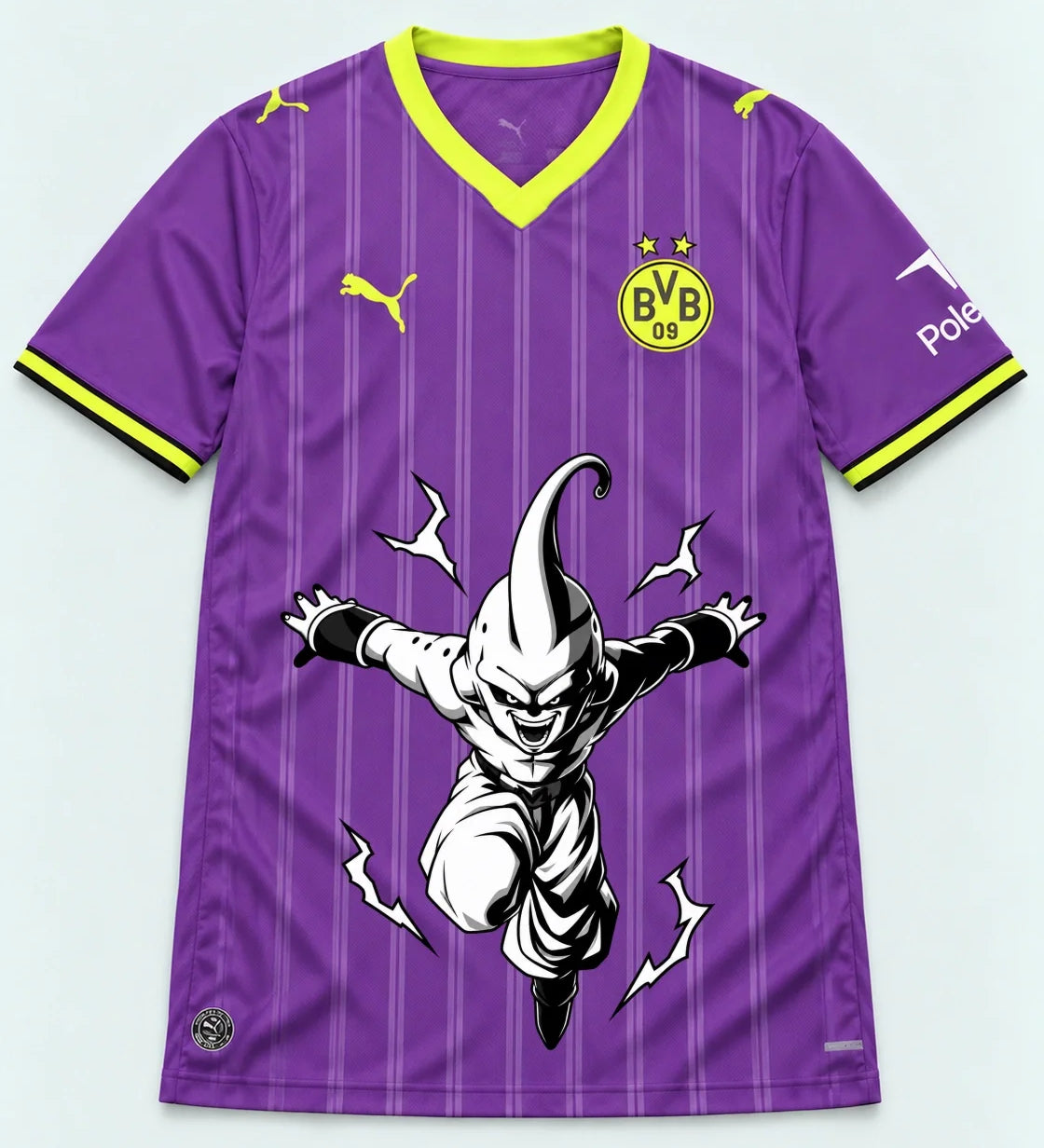 Borussia Dortmund Purple Kid Buu Dragon Ball Jersey — Front