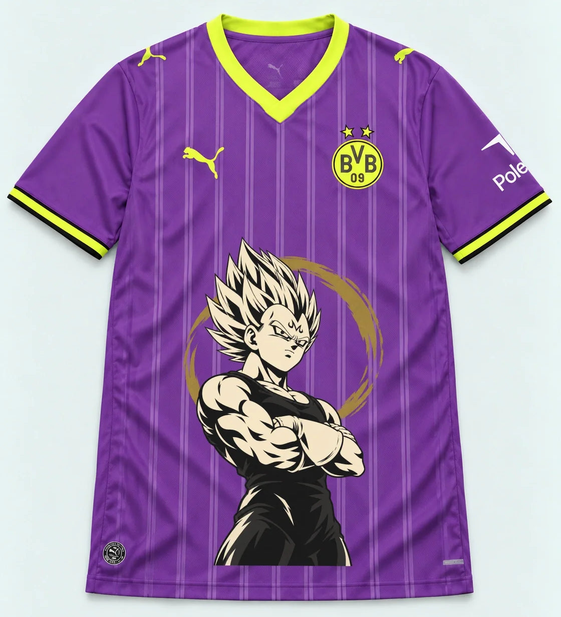 Borussia Dortmund Purple Majin Vegeta Dragon Ball Jersey — Front