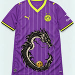 Borussia Dortmund Purple Shenron Emblem Dragon Ball Jersey — Front