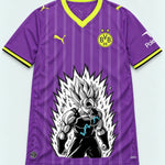 Borussia Dortmund Purple Super Saiyan Aura Dragon Ball Jersey — Front