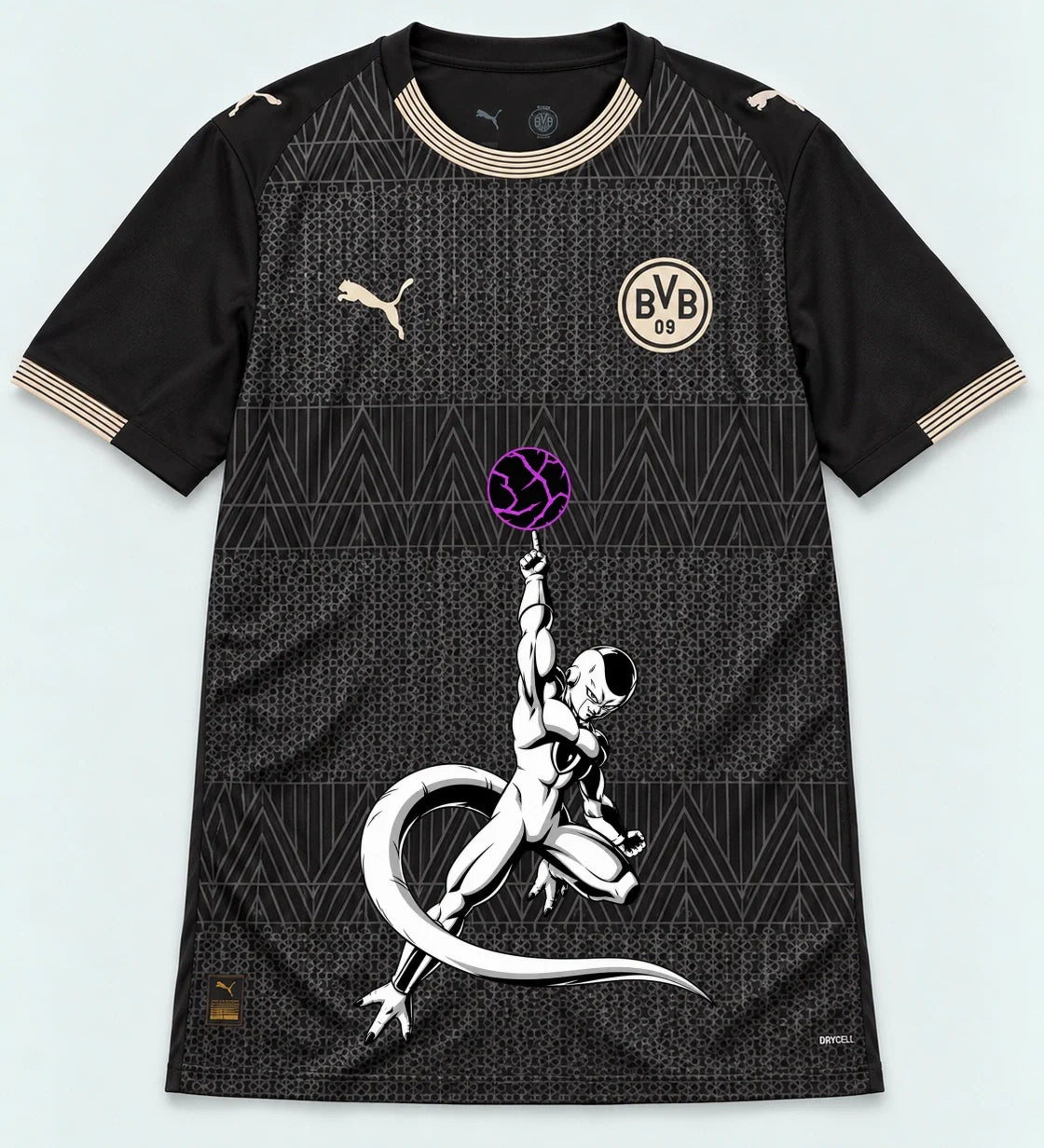 Borussia Dortmund Special Black Frieza Death Ball Dragon Ball Jersey — Front