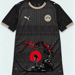 Borussia Dortmund Special Black Goku Sakura Dragon Ball Jersey — Front