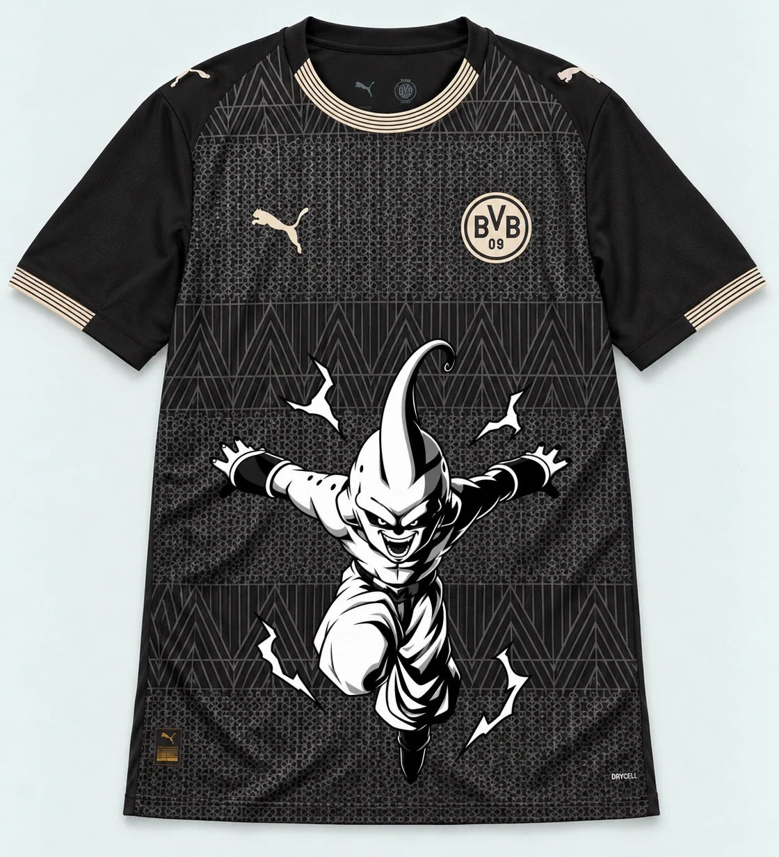 Borussia Dortmund Special Black Kid Buu Dragon Ball Jersey — Front