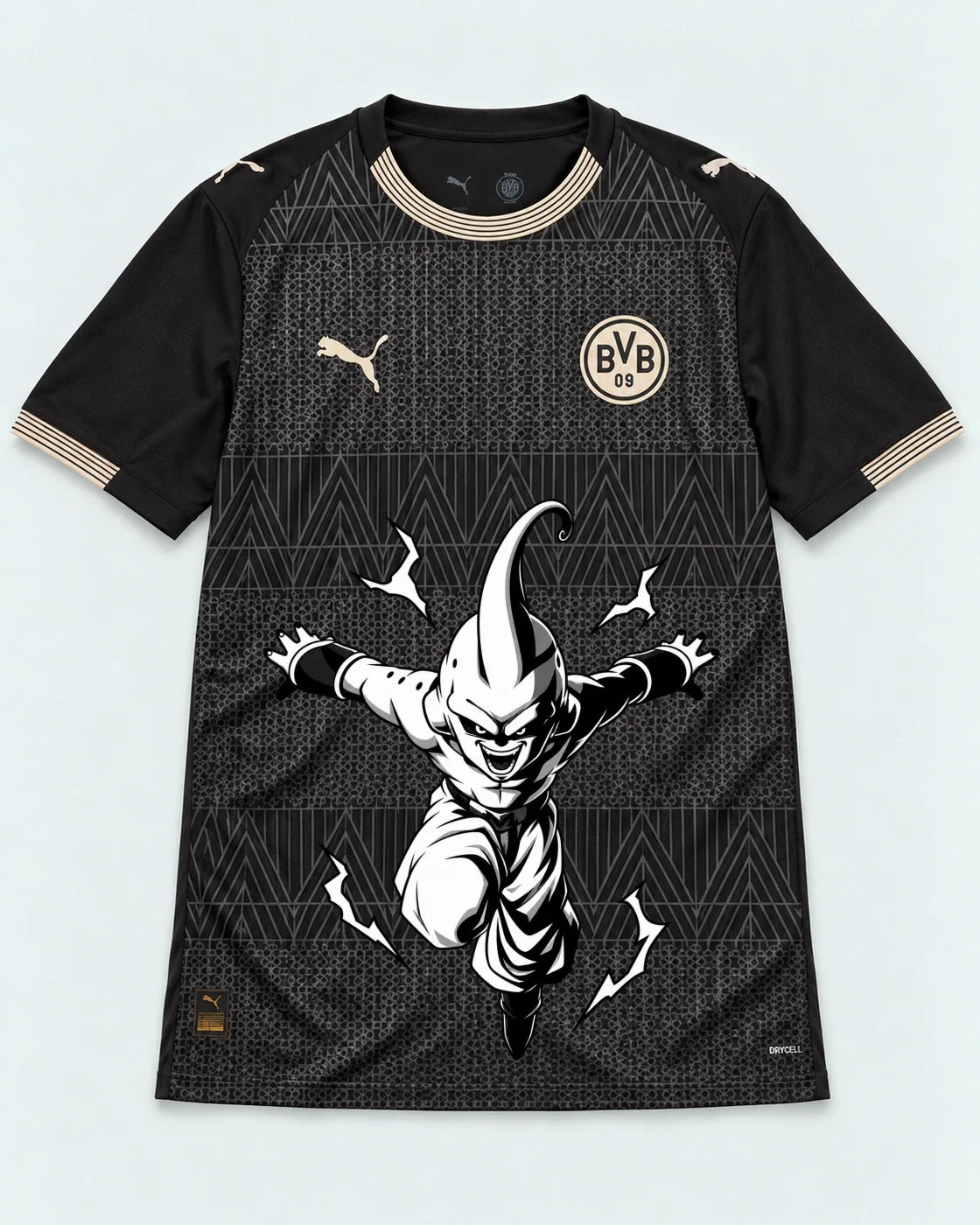 Borussia Dortmund Special Black Kid Buu Dragon Ball Jersey — Front