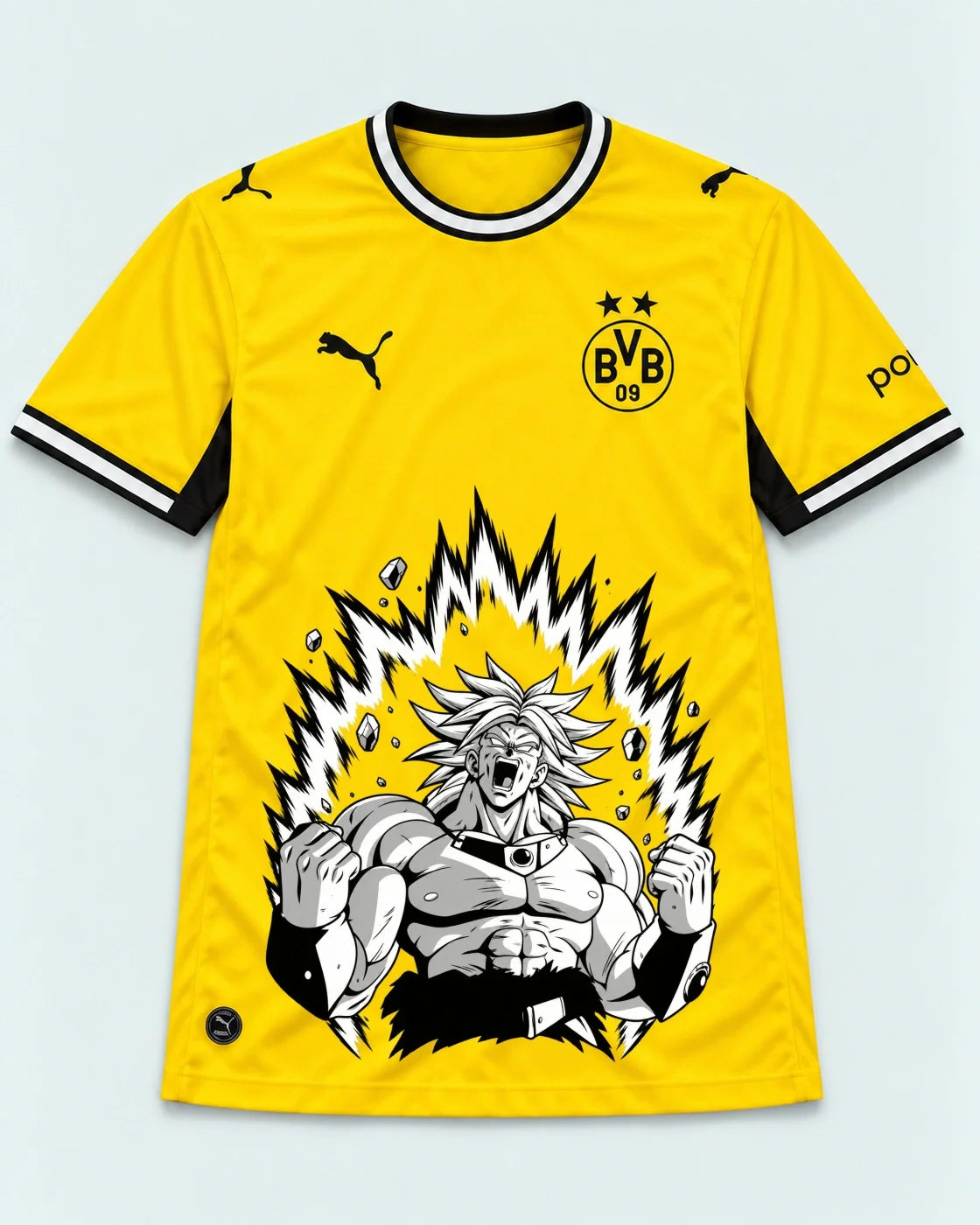 Borussia Dortmund Yellow Broly Dragon Ball Jersey — Front