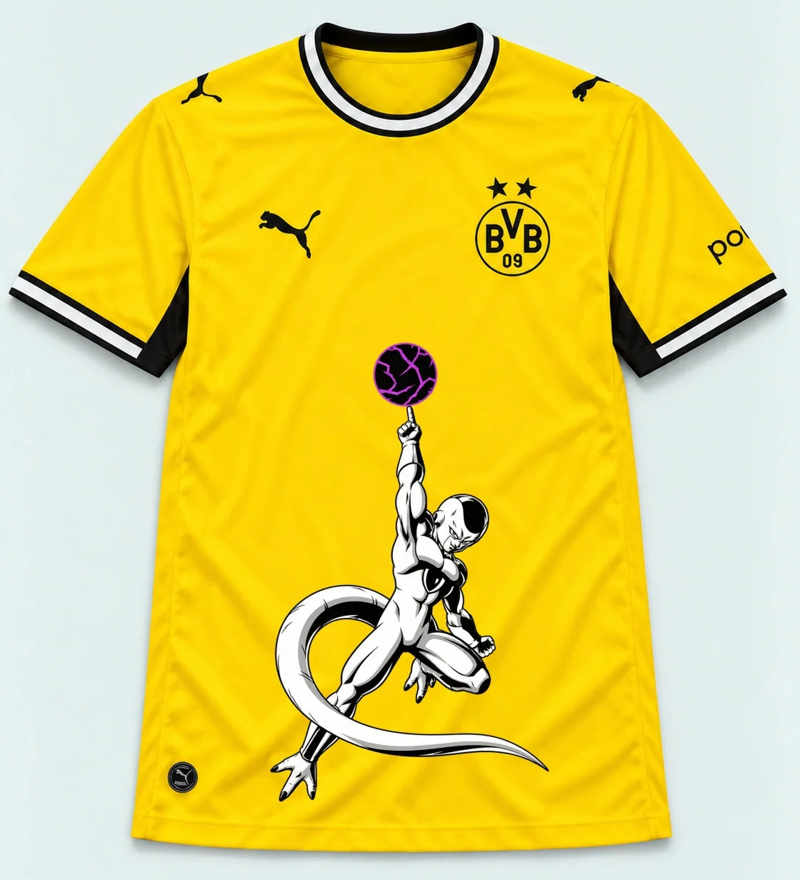 Borussia Dortmund Yellow Frieza Death Ball Dragon Ball Jersey — Front