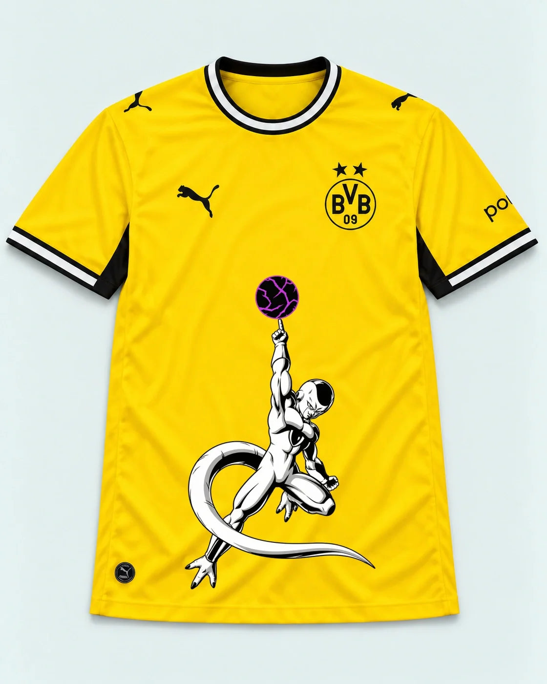 Borussia Dortmund Yellow Frieza Death Ball Dragon Ball Jersey — Front