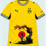 Borussia Dortmund Yellow Goku Sakura Dragon Ball Jersey — Front