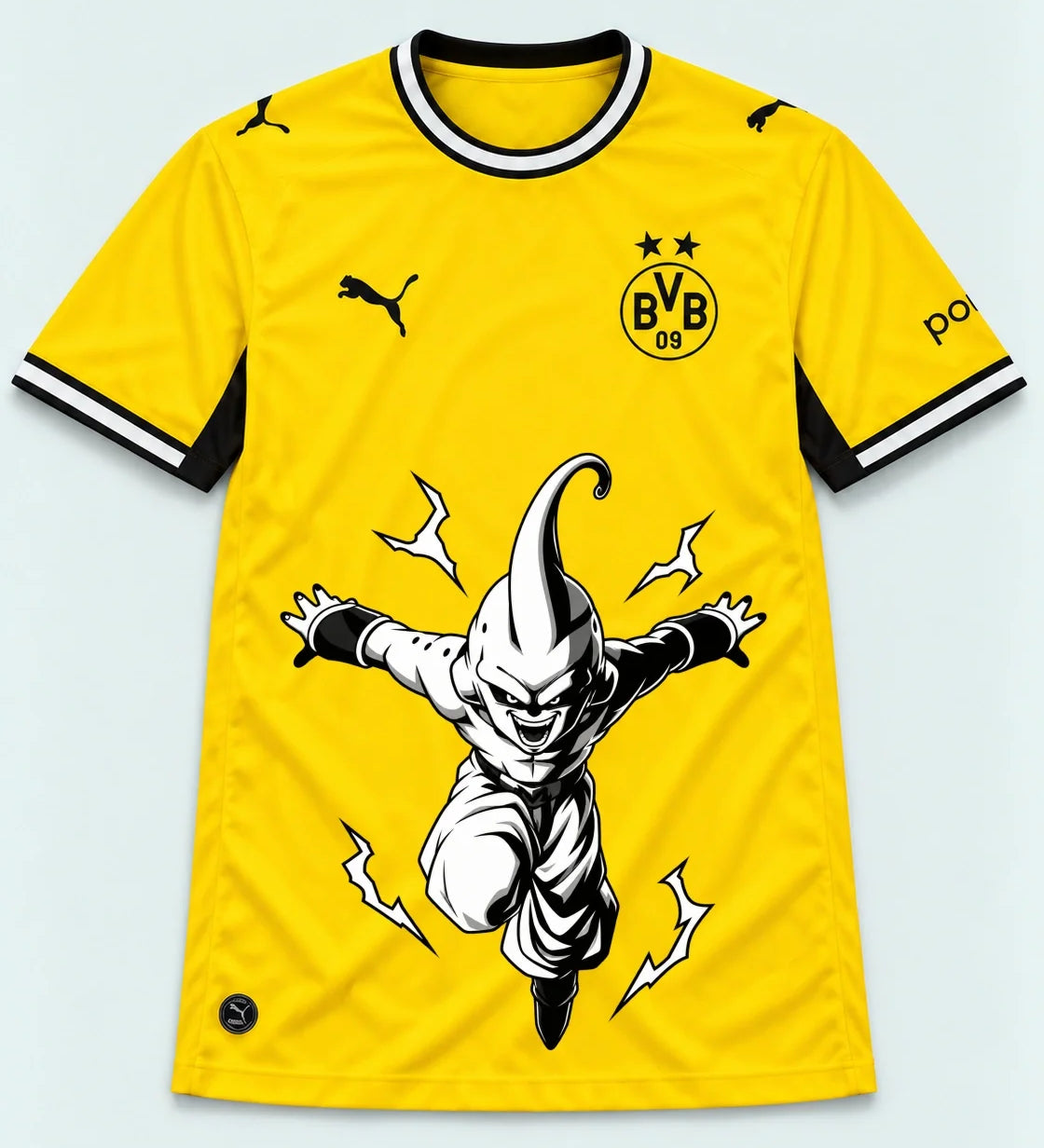 Borussia Dortmund Yellow Kid Buu Dragon Ball Jersey — Front