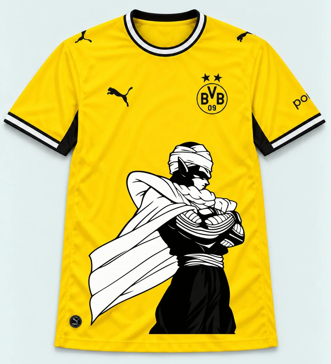 Borussia Dortmund Yellow Piccolo Cloak Dragon Ball Jersey — Front