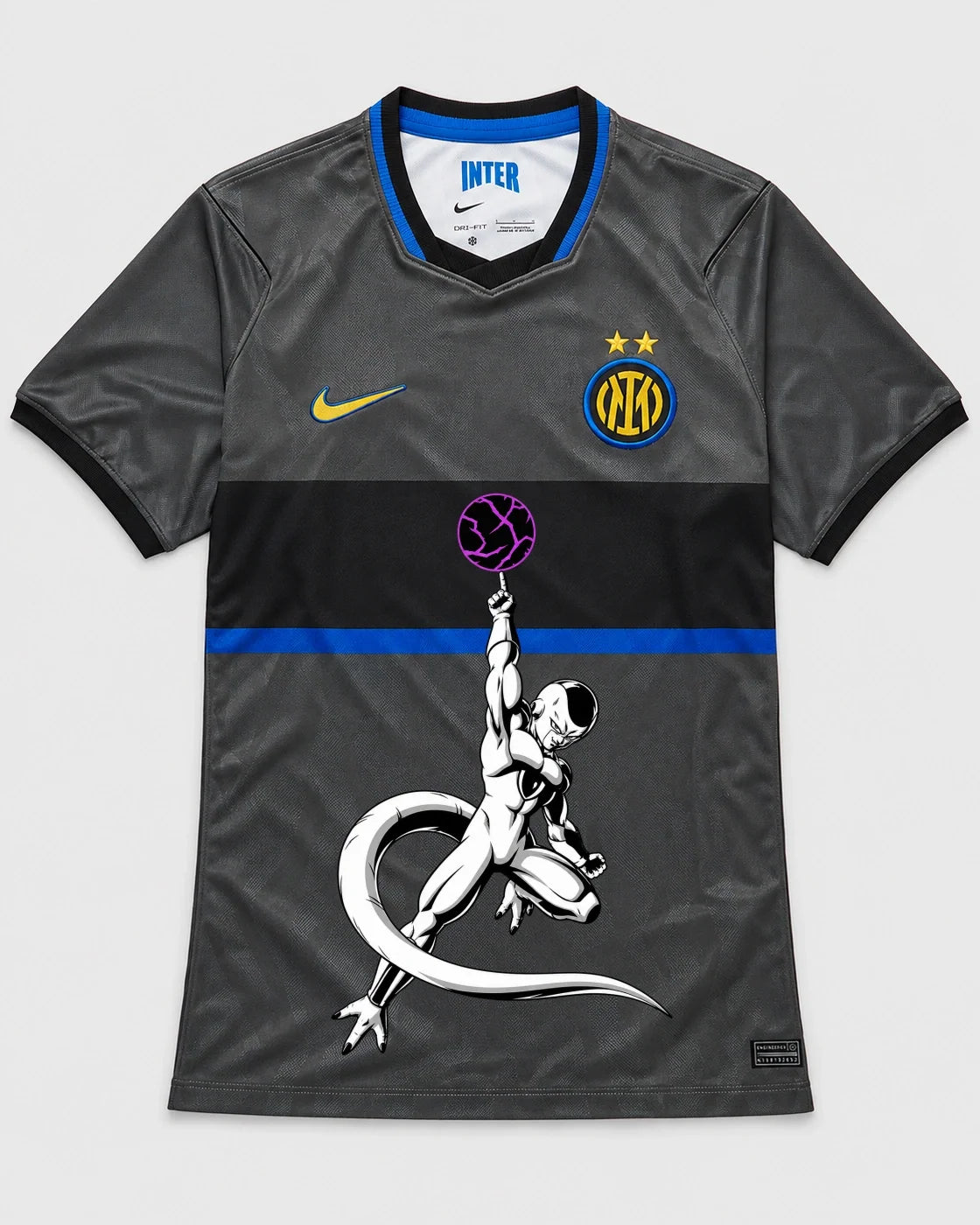 Inter Milan Gray Frieza Death Ball Dragon Ball Jersey — Front