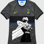 Inter Milan Gray Piccolo Cloak Dragon Ball Jersey — Front