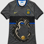 Inter Milan Gray Shenron Emblem Dragon Ball Jersey — Front