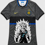 Inter Milan Gray Super Saiyan Aura Dragon Ball Jersey — Front