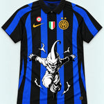 Inter Milan Striped Kid Buu Dragon Ball Jersey — Front