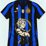 Inter Milan Striped Majin Vegeta Dragon Ball Jersey — Front