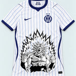 Inter Milan White Broly Dragon Ball Jersey — Front