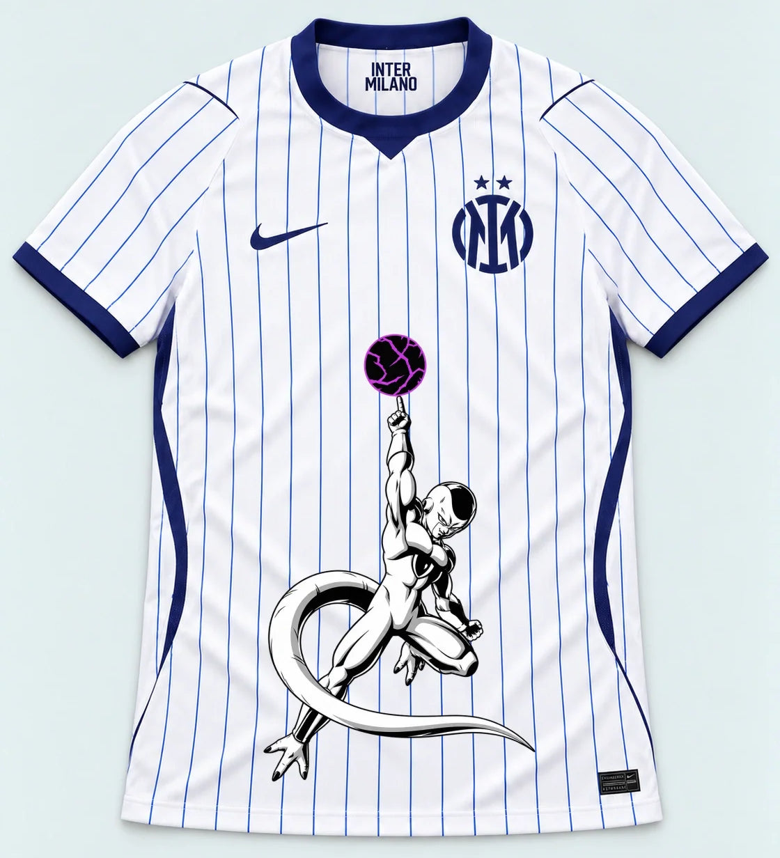 Inter Milan White Frieza Death Ball Dragon Ball Jersey — Front