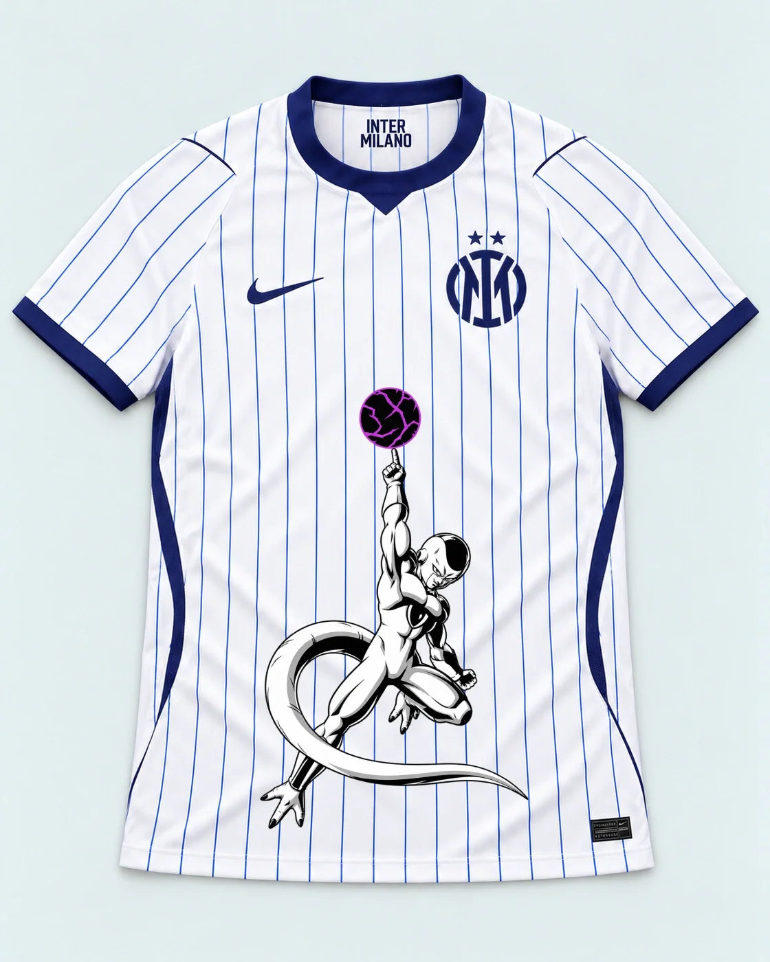 Inter Milan White Frieza Death Ball Dragon Ball Jersey — Front