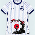 Inter Milan White Goku Sakura Dragon Ball Jersey — Front