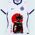 Inter Milan White Goku Rising Sun Dragon Ball Jersey — Front