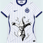 Inter Milan White Kid Buu Dragon Ball Jersey — Front