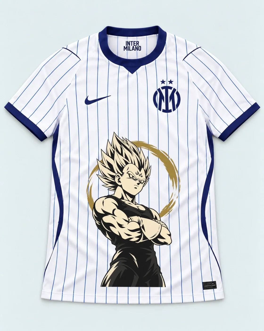 Inter Milan White Majin Vegeta Dragon Ball Jersey — Front