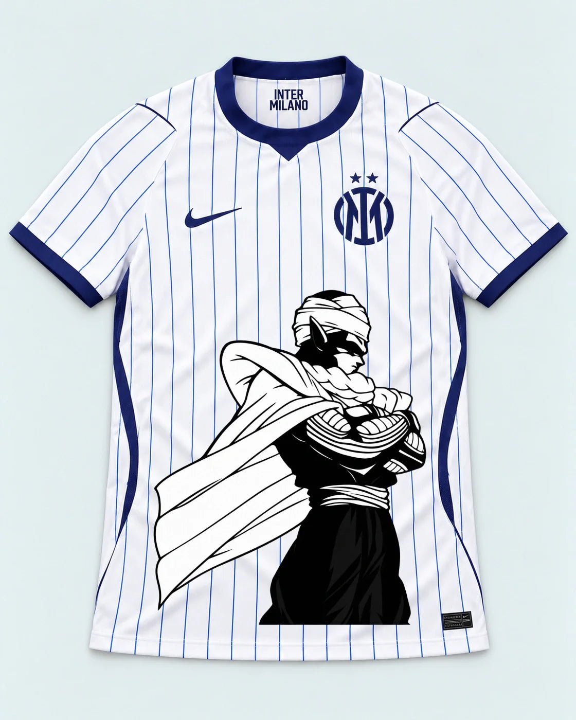 Inter Milan White Piccolo Cloak Dragon Ball Jersey — Front