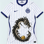 Inter Milan White Shenron Emblem Dragon Ball Jersey — Front